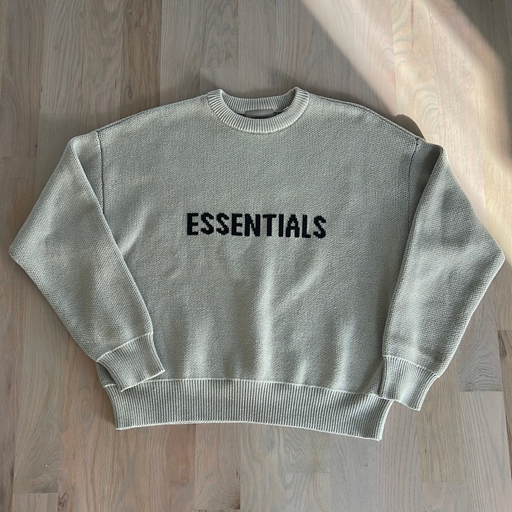 ESSENTIALS ssense exclusive green knit sweater